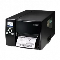 Принтер GoDEX EZ-6350i, промышленный термо/термотрансферный принтер этикеток (металлический корпус, литая несущая конструкция), 300 DPI, ширина 6", (дюймовая втулка риббона), скорость печати до 5 ips