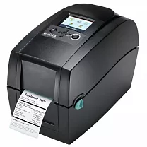 Принтер GoDEX RT200i, термо/термотрансферный принтер, 203 dpi, 7 ips, ширина 2.24", ЖК дисплей, (полдюймовая втулка риббона), и/ф USB+RS232+Ethernet+USB Host