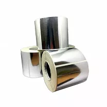 Металлизированные глянцевые  этикетки 43x25